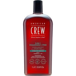 American Crew, Crew Hair & Body Care - American Crew 3-in-1 Chamomile & Pine Shampoo, Conditioner & Body Wash
