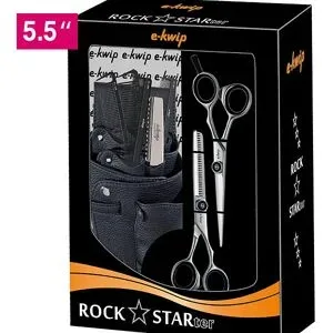 undefined, HS Schere e-kwip Rockstarter Offset HS 5,5",Modellier5,5"40,4Kämme,Messer,Tasche