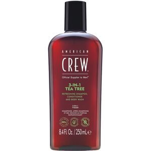 American Crew, American Crew Men 3-IN-1 Tea Tree Shampoo, Conditioner and Body Was...
