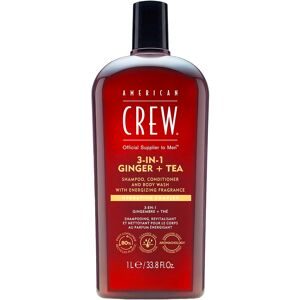 American Crew, Crew Hair & Body Care - American Crew 3-in-1 Ginger & Tea Shampoo, Conditioner & Body Wash