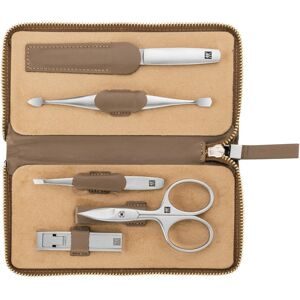 Zwilling, Zwilling Maniküre Pediküre Set 3tlg. mit Kombi-Nagelschere, Leder, schwarz Maniküre-Set 1 Stk