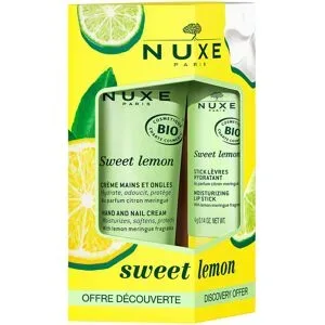 Nuxe, Nuxe Set 24 Sweet Lemon Lippenstift + Handcreme