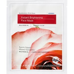 Korres, KORRES APOTHECARY WILD ROSE Tuch-Maske für strahlende Haut mit Sofort-Effekt Tuchmasken 20 ml