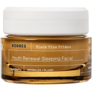 Korres, KORRES BLACK PINE PRIMUS Erneuernde Nachtcreme gegen Falten Anti-Aging-Gesichtspflege 40 ml Damen
