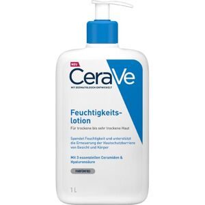 CeraVe, CeraVe Feuchtigkeitslotion: Körperlotion für trockene bis sehr trockene Haut für Gesicht und Körper