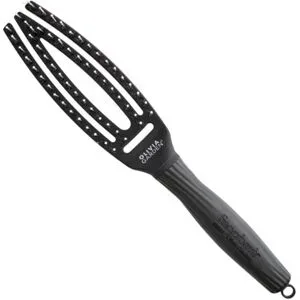 Olivia Garden, Olivia Garden Fingerbrush Care Iconic Boar & Nylon Full Black Haarb&uuml;rste schwarz S