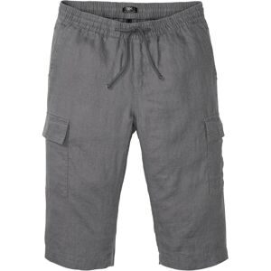 bonprix, bonprix Cargobermudas aus Leinen, Regular Fit, mit sechs Taschen, eleganter Stil