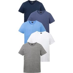 bonprix, bonprix T-Shirt Packung, 5 regular fit Schnitt, Kurzarm, V-Ausschnitt