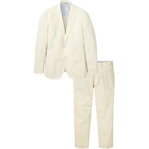 bonprix, bonprix Anzug "Anzug aus luftigem Leinen-Mix (2-tlg.Set), Regular Fit" Set, 2 Stk. tlg. regular fit zweiteiliges Set mit Sakko und Hose, aus Leinen und Baumwolle