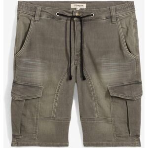 bonprix, bonprix Bermudas aus Baumwolle und Polyester, mit Used-Effekt, regular fit