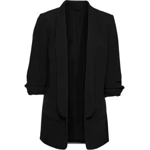 bonprix Longblazer mit drapierten Ärmelnschwarz 36Damen