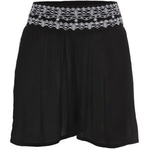 bonprix, bonprix Shorts weites Crincle-Design, mit Stickereien am Bund und an der Seitennaht