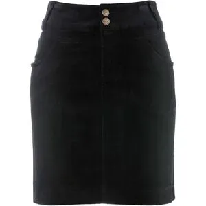 bonprix Stretch-Cordrockschwarz 48Damen