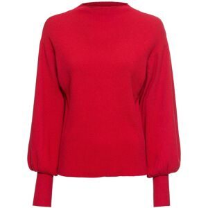 bonprix, bonprix Strickpullover "Oversize-Pullover aus Viskose-Mix" toller Viskose-Mix, mit modischen Ballonärmeln mit breiten Bündchen