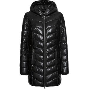 bonprix, bonprix Steppjacke mit Kapuze femininer Stil, Kapuze, lockere Passform, 2-Wege-Zipper, Metallic-Look