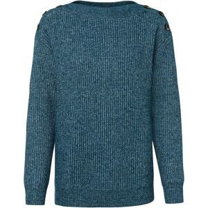 bonprix, bonprix Strickpullover "Pullover mit Knöpfen" in Melange-Optik, leicht überschnittene Schultern mit Knopfverzierung