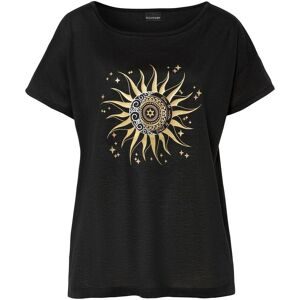 bonprix, bonprix T-Shirt "Shirt mit Metallic-Druck" lockere Passform, Kurzarm-Design, aus Polyester, mit Metallic-Druck