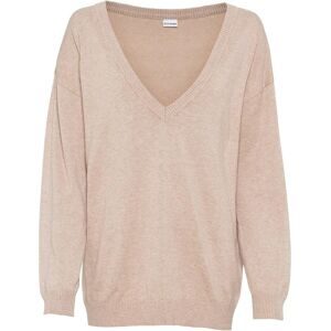 bonprix, bonprix Strickpullover kuschelweiches Material, Oversize-Passform, V-Ausschnitt