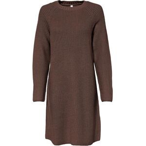 bonprix, bonprix Strickkleid aus Polyacryl, lockere Passform, knielang, mit Rundhalsausschnitt