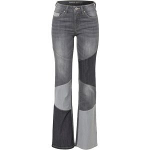 bonprix, bonprix Schlagjeans "Flared-Jeans Mid Waist" Regular Fit, Mid Waist, mit Elasthan-Anteil