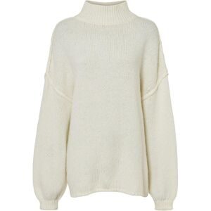 bonprix, bonprix Strickpullover "Grobstrick-Pullover" mit Wollanteil, mit Stehkragen, oversized, markante Nähte