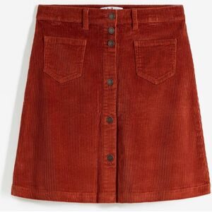 bonprix, bonprix Cordrock "Stretch-Cordrock mit Knopfleiste" aus Baumwolle und Elasthan, A-Linie, mit Knopfleiste