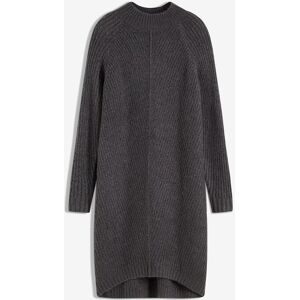 bonprix, bonprix Strickkleid "Strickkleid mit Vokuhila-Saum" aus Polyacryl, Polyester und Elasthan, bequemer Schnitt, Casual Stil