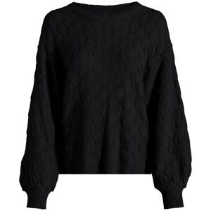 bonprix, bonprix Ajourpullover "Ajour-Pullover" lässige Passform, Ballonärmel, tolles Ajour-Strickmuster