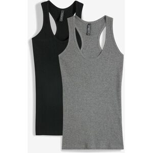 bonprix, bonprix Tanktop Packung, 2 Ringerrücken, Ripp-Qualität