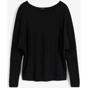 bonprix, bonprix Langarmshirt "Langarmshirt aus softem Viskose-Mix" lässig geschnittene Passform, Rundhalsausschnitt, aus Viskose-Mix