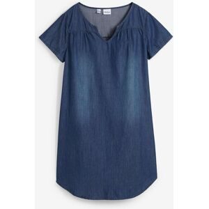 bonprix, bonprix Tunikakleid für entspannten Look, aus Baumwolle, in A-Linie, mit V-Ausschnitt