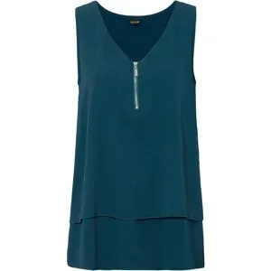 bonprix Top mit Zipperpetrol 36Damen