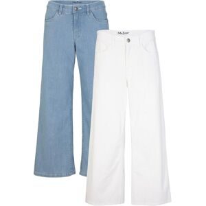 bonprix, bonprix Caprijeans "Capri Jeans Mid Waist, (2er Pack)" Packung, 2 Stk. lockere Passform, mit Eingrifftaschen, mit Gesässtaschen