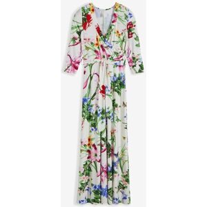 bonprix, bonprix Maxikleid mit 3/4-Ärmeln, taillierte Passform, aus Polyester und Elasthan