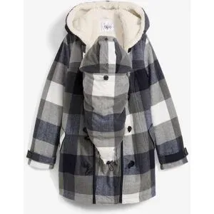 bonprix Woll-Umstandsjacke  mit Teddyfutter / Tragejackeblau 44Damen