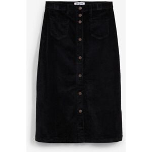 bonprix, bonprix Cordrock mit Stretch, mit durchgehender Knopfleiste, mit Gürtelschlaufen