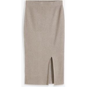 bonprix, bonprix Strickrock "Strickrock aus fliessendem Viskose-Mix" aus Viskose, Polyester, Polyamid und metallisierten Fasern