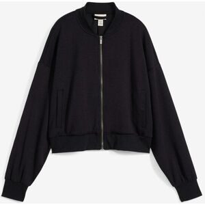 bonprix, bonprix Blouson ohne Kapuze aus Sweatware mit Stehkragen und Eingriffstaschen