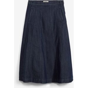 bonprix, bonprix Jeansrock aus elastischem Material, ausgestellte Passform, Midi-Länge