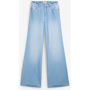 bonprix, bonprix Weite Jeans weite Passform, 5-Pocket-Design, elastischer Bequembund, hohe Bundhöhe