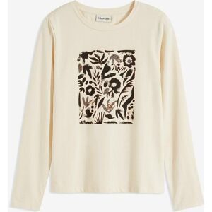 bonprix, bonprix Langarmshirt Slim fit, Langarm, Druck mit Pailletten, für Frühling und Sommer