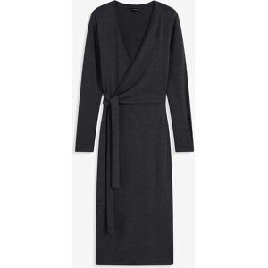 bonprix, bonprix Strickkleid "Midi-Strickkleid" mit modernem Wickel-Design, aus Polyacryl und Polyester