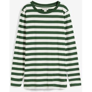 bonprix Streifenshirt aus reiner Bio-Baumwollegrün 44Damen