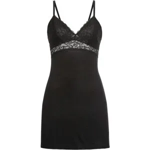 bonprix Negligé aus softem Viskose-Mixschwarz 44Damen
