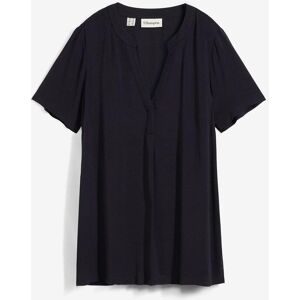 bonprix, bonprix Longtunika gerader Schnitt, mit kurzem Arm, mit Henleykragen, aus Viskose