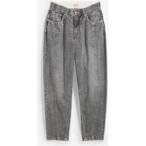 bonprix, bonprix Loose-fit-Jeans lockere Passform, voluminöses, gerundetes Bein, fester Baumwoll-Denim