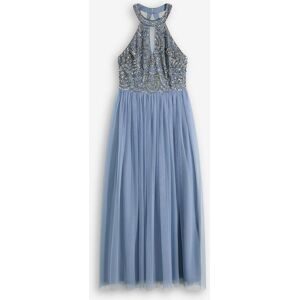 bonprix, bonprix Maxikleid ausgestellte Passform, Neckholder mit Keyhole-Ausschnitt, ärmellos