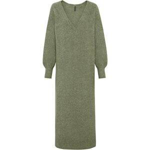 bonprix, bonprix Strickkleid "Oversized Strickkleid in Midilänge" aus Polyacryl, Polyester und Elasthan, lässig geschnitten, Midilänge