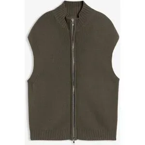 bonprix Strick-Weste aus Baumwoll-Mixgrau 36Damen