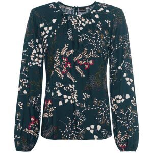 bonprix, bonprix Druckbluse "Bluse aus nachhaltiger Viskose" bequeme Passform, aus Viskose, Schlitz mit Knopfverschluss im Rücken